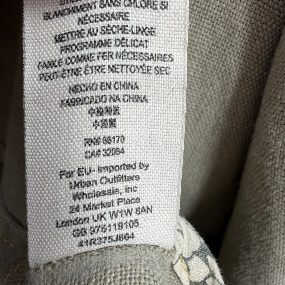 Free People Linen Jacket Hooded Utility Oversized Beige Small - Picture 6 of 7